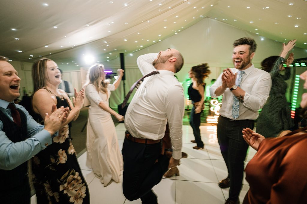 Dancefloor wedding photography.